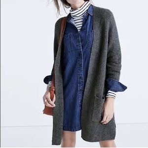 Madewell Backstage Rib Knit Cardigan